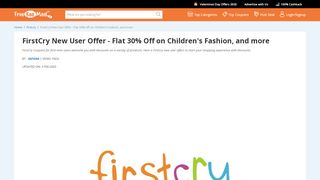 
                            9. Firstcry New User Offer - Upto 80% OFF Baby Diapers, Kids Toys ...