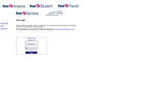 
                            8. FirstGroup Vendor Service Site Login