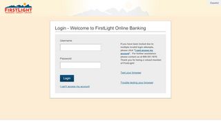 
                            10. FirstLight Federal Credit Union | Login