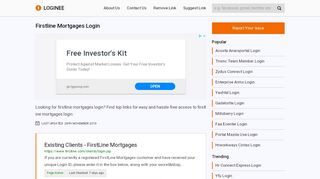 
                            4. Firstline Mortgages Login