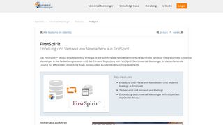 
                            13. FirstSpirit Modul - Universal Messenger