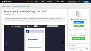 
                            7. firstspot guide.pub (Read-Only) - Patronsoft Pages 1 - 50 - Text ...