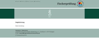 
                            5. Fischerprüfung - Registrierung