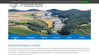 
                            13. Fischzucht Gerstner in Obervolkach - Startseite