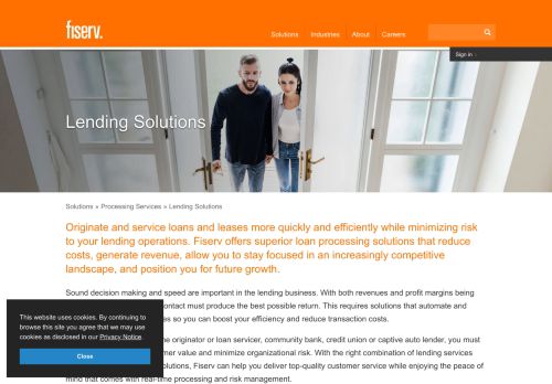 
                            13. Fiserv - Lending Solutions, Loan Processing, Loan Management