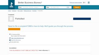 
                            13. Fishisfast | Complaints | Better Business Bureau® Profile