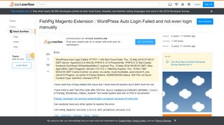 
                            1. FishPig Magento Extension : WordPress Auto Login Failed and not ...