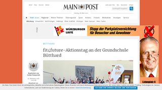 
                            9. fit4future-Aktionstag an der Grundschule Bütthard - Main-Post