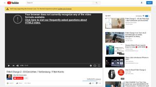 
                            8. Fitbit Charge 2 - 03 Einrichten / Verbindung / Fitbit Konto - YouTube