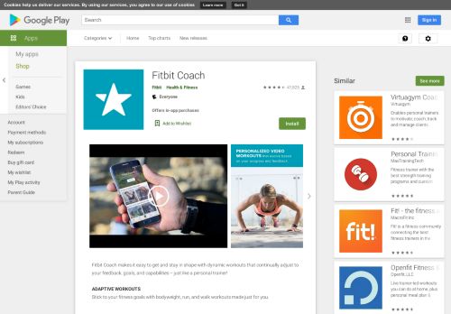 
                            8. Fitbit Coach - Apps on Google Play