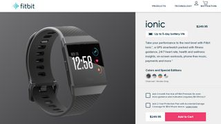 
                            10. Fitbit Ionic™ Watch