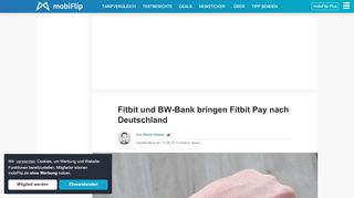 
                            7. Fitbit und BW-Bank bringen Fitbit Pay nach Deutschland - mobiFlip