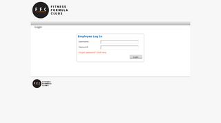 
                            1. Fitness Formula Clubs - Employee Login