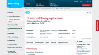 
                            7. Fitness- und Bewegungstrainer/in - berufsberatung.ch