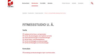 
                            4. Fitness- und Sportstudio, Bowling, Eislauf, Inline - GEMA.de