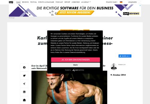 
                            7. Fitness-Youtuber Karl Ess verdient Millionen | OMR - Online ...