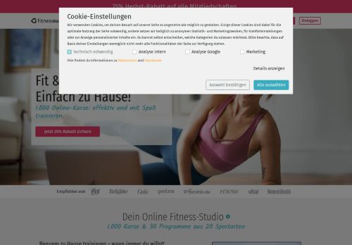 
                            2. fitnessRAUM.de - Dein Online Fitness-Studio