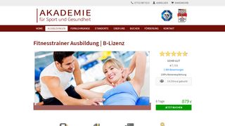 
                            9. Fitnesstrainer B-Lizenz Ausbildung | Trainerschein & Trainerlizenz