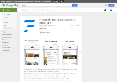 
                            9. Fitogram - Die besten Studios in einer App – Apps bei Google Play