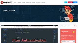 
                            3. Fitur Authentication React Native - Daeng Web