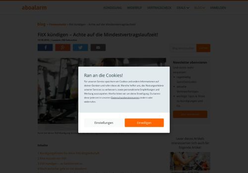 
                            12. FitX kündigen – Achte auf die Mindestvertragslaufzeit! - Aboalarm