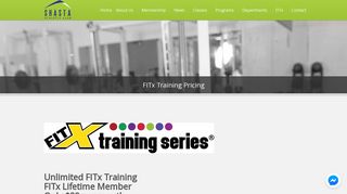 
                            12. FITx Training Pricing - Shasta Athletic Club