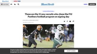 
                            9. FIU Panthers football add 12 new players on early signing day ...