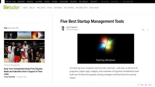 
                            3. Five Best Startup Management Tools - Lifehacker