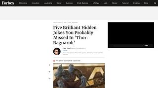
                            6. Five Brilliant Hidden Jokes You Probably Missed In 'Thor: Ragnarok'