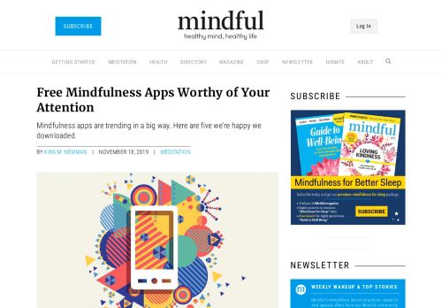 
                            9. Five Free Mindfulness Apps Worthy of Your Attention - Mindful.org