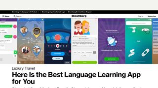 
                            10. Five Language-Learning Apps Tested and Reviewed - Bloomberg