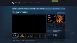 
                            3. Five Nights at Freddy's on Steam