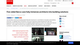 
                            12. Five-sided Barco cave fully immerses architects into building solutions ...