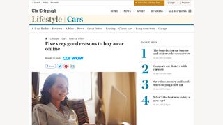 
                            12. Five very good reasons to buy a car online with Carwow