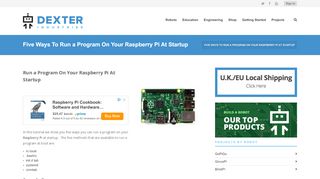 
                            12. Five Ways to Run a Program On Your Raspberry Pi At Startup