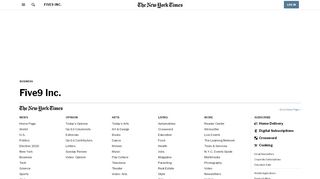 
                            9. Five9 Inc. - The New York Times