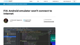
                            8. FIX: Android emulator won't connect to Internet on Windows 10