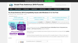 
                            9. Fix Avast 2019 Compatibility Issues with Windows 8 / 8.1 - GetAvast.net
