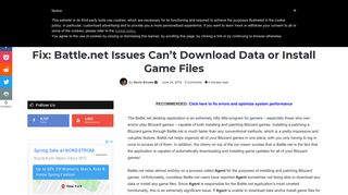 
                            11. Fix: Battle.net Issues Can't Download Data or Install Game Files ...