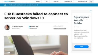 
                            13. Fix: Bluestacks failed to connect to server on Windows 10