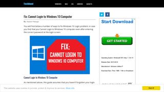 
                            7. Fix: Cannot Login to Windows 10 Computer - Techbout