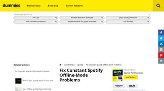 
                            12. Fix Constant Spotify Offline-Mode Problems - dummies