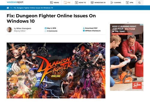 
                            12. Fix: Dungeon Fighter Online Issues On Windows 10 - Windows Report