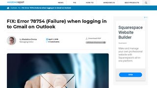 
                            5. FIX: Error 78754 (Failure) when logging in to Gmail on Outlook