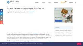
                            3. Fix: File Explorer not Working on Windows 10 | Driver Talent