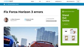 
                            12. Fix Forza Horizon 3 errors on Windows 10 - Windows Report