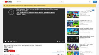 
                            2. fix game creative destruction pc login eror/not responding - YouTube