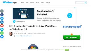 
                            13. Fix: Games for Windows Live Problems on Windows 10