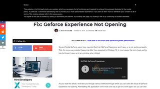 
                            11. Fix: Geforce Experience Not Opening - Appuals.com