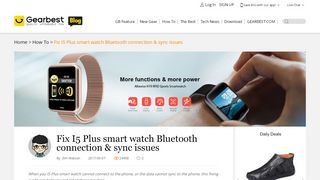 
                            13. Fix I5 Plus smart watch Bluetooth connection & sync issues | GearBest ...